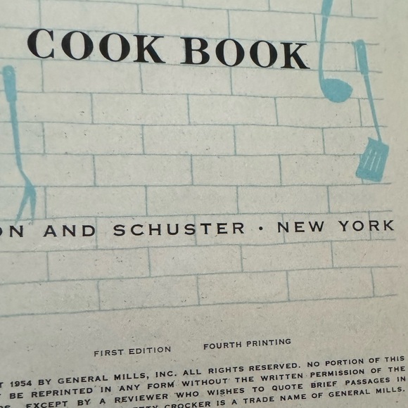 Betty Crockers Good and Easy Cook Book First Edition 4th Printing Vintage 1954 - Picture 3 of 9